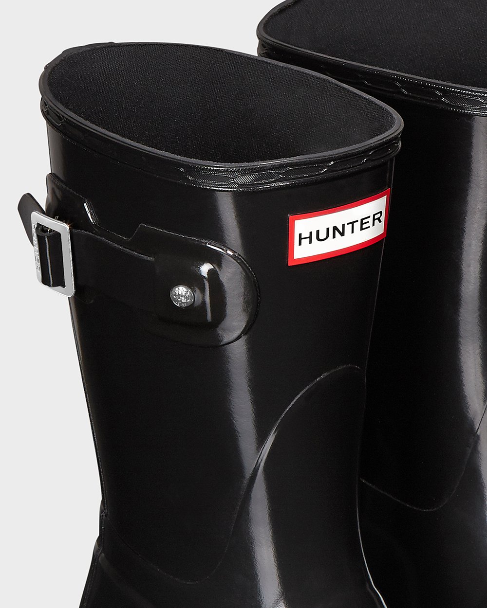 Women Hunter Original Gloss | Short Rain Boots Black | NZ-72690-DEAQ